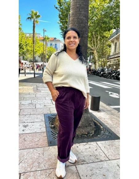 Yael velours cotelé Byzance Hod-Paris