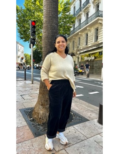 Pantalon Yael velours cotelé Ebony Hod-Paris