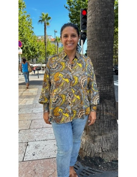 Chemise Kelly bronze flower Hod-Paris