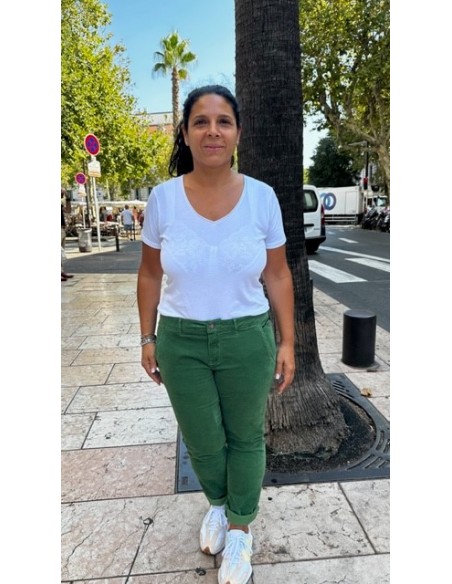 Pantalon Strauss velours Amazon Hod Paris