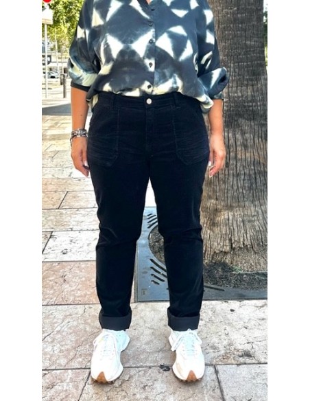 Pantalon en velours côtelé Trésor ebony Hod-Paris