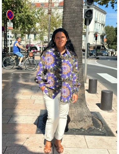 Chemise Nirvana patch blue Hod-Paris