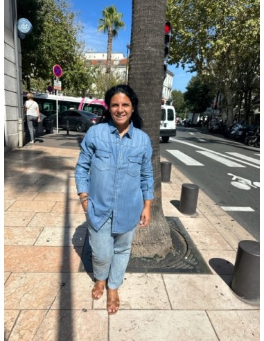 Chemise Maya jeans blue Hod-Paris