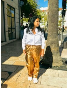 Pantalon Yael brillant bronze Hod-Paris 2