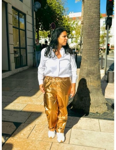 Pantalon Yael brillant bronze Hod-Paris