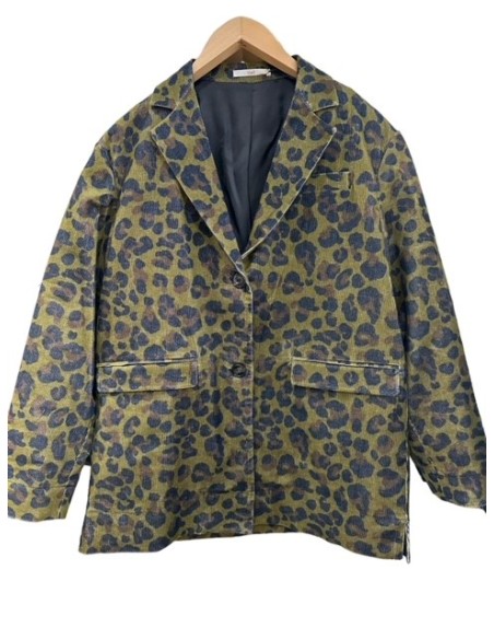 Veste Mauri velours kaki léo Hod-Paris