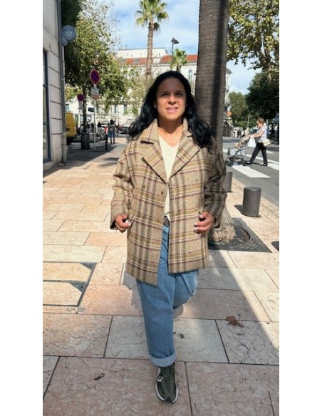 Veste Sarah bronze tartan Hod-Paris