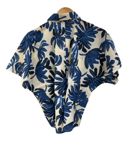 Chemise Naya anémone indigo Hod-paris