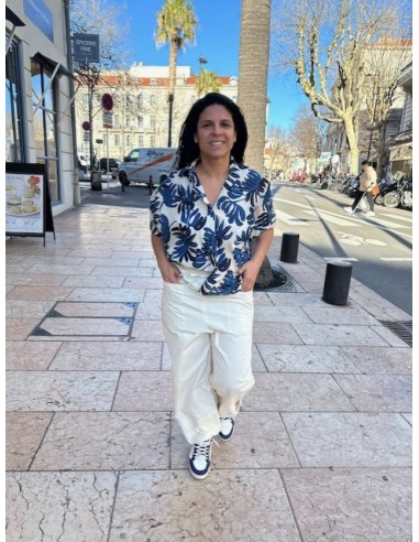Chemise Naya anémone indigo Hod-paris