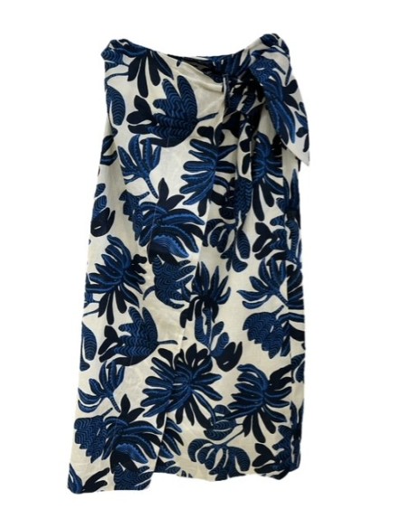 Jupe portefeuille  Jojoba anémone indigo Hod-Paris