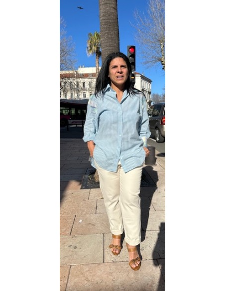Chemise Joe patch indigo Hod-Paris