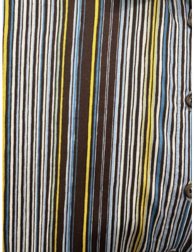 Chemise Kelly mocha stripe Hod-Paris