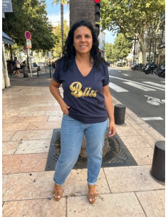 Tee-shirt Tarentino Bliss navy Brewster