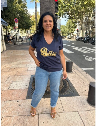 Tee-shirt Tarentino Bliss navy Brewster