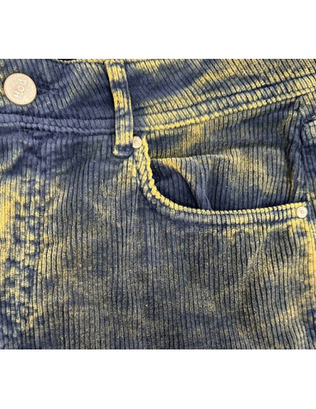 Pantalon velours Gala wash navy Hod-Paris