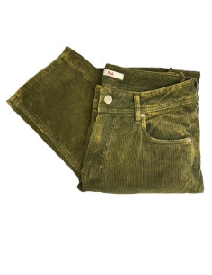 Pantalon velours Gala wash army Hod-Paris