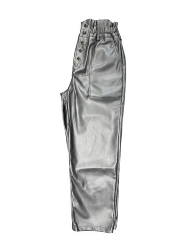 Pantalon Californie simili cuir silver Hod-Paris
