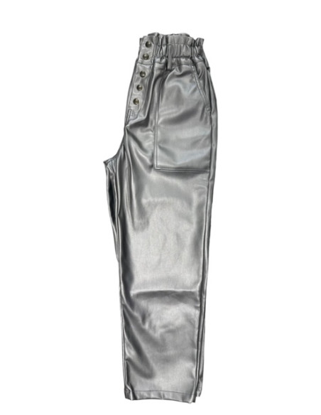 Pantalon Californie simili cuir silver Hod-Paris