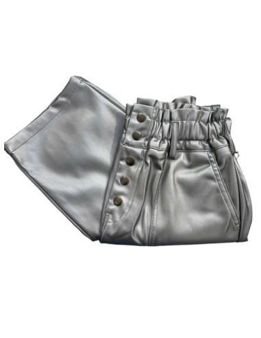 Pantalon Californie simili cuir silver Hod-Paris