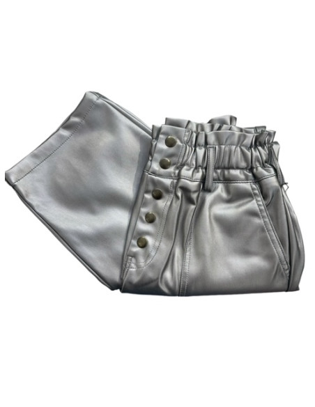 Pantalon Californie simili cuir silver Hod-Paris
