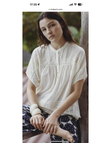 Chemise Lucien cream Hod-Paris