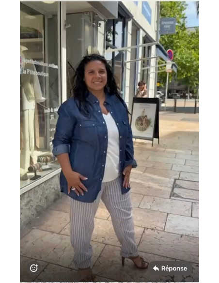 pantalon Baobab lotus stripe Hod-Paris