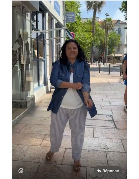 pantalon Baobab lotus stripe Hod-Paris