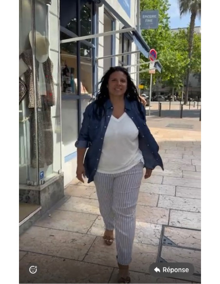 pantalon Baobab lotus stripe Hod-Paris