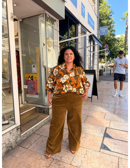 pantalon Jimmy velours bronze Hod-Paris