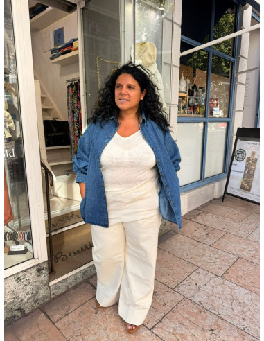 Chemise Kelly light blue jeans Hod-Paris
