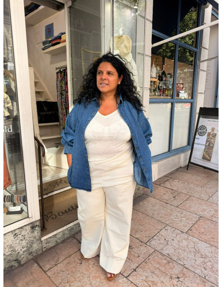 Chemise Kelly light blue jeans Hod-Paris