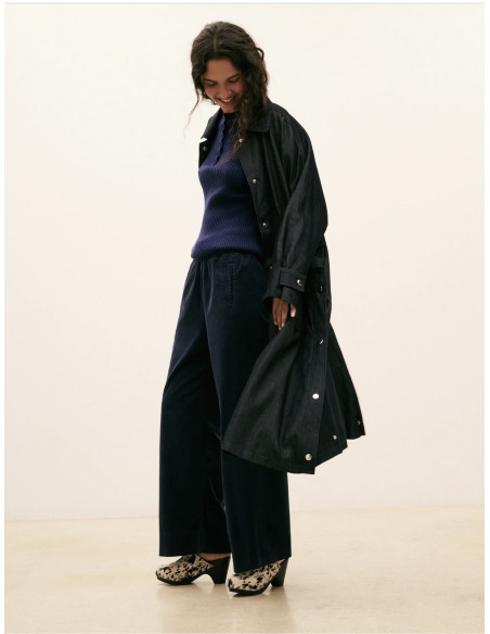 Trench Fly Blue jeans Hod-Paris