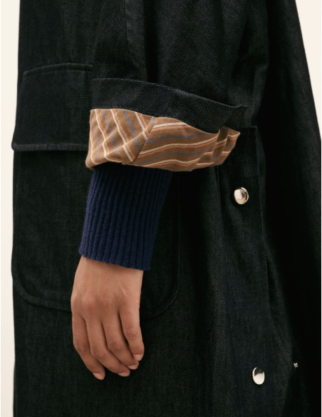 Trench Fly Blue jeans Hod-Paris