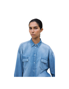 Chemise Kaitline light stripe denim Hod