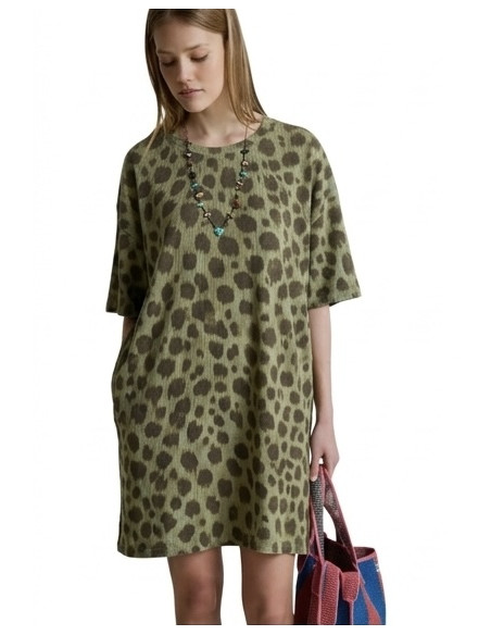 Robe Calista Léo kaki Hod