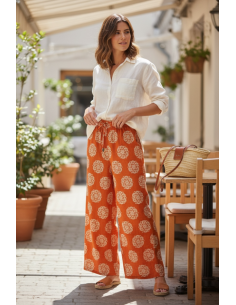 Pantalon Babakar arabesque vichy Hod