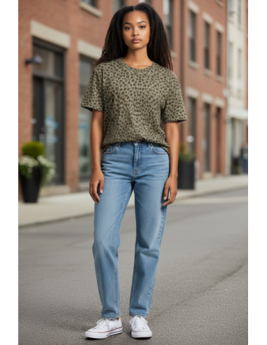 Tee-shirt  Ambre Léo kaki Hod