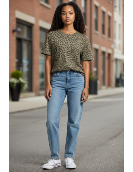 Tee-shirt  Ambre Léo kaki Hod