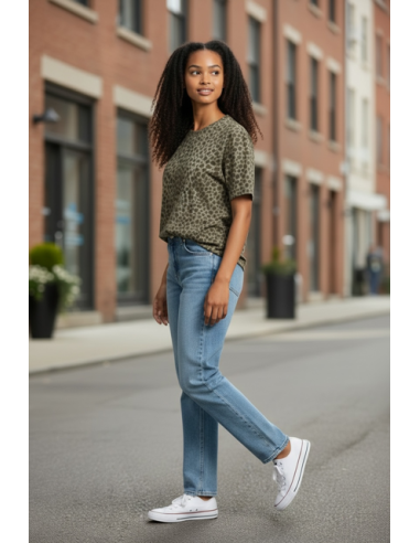 Tee-shirt  Ambre Léo kaki Hod