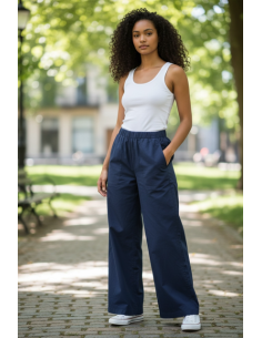 Pantalon Jimmy uni navy Hod