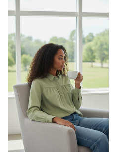 Chemise Madrid matcha Hod