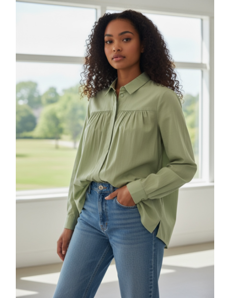 Chemise Madrid matcha Hod