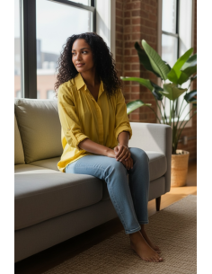 Chemise Madrid lime Hod 2