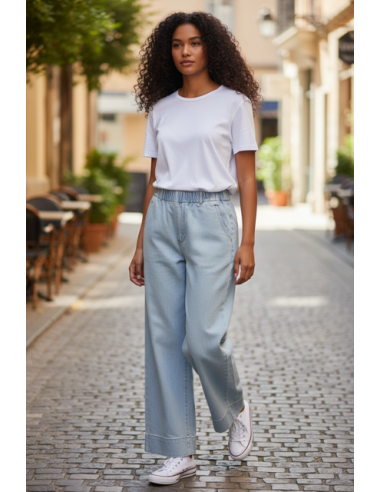 PANTALON JIM JEAN LIGHT BLUE HOD-PARIS