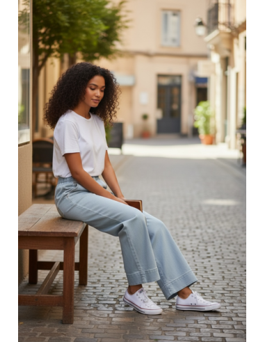 PANTALON JIM JEAN LIGHT BLUE HOD-PARIS