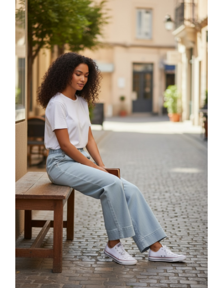 PANTALON JIM JEAN LIGHT BLUE HOD-PARIS