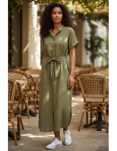Robe Tampa unie kaki Hod