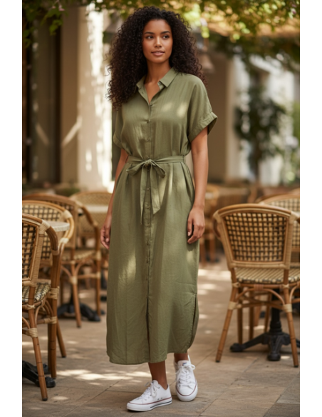 Robe Tampa unie kaki Hod