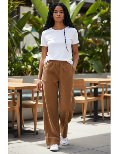 Pantalon Jimmy velours coconut Hod-Paris