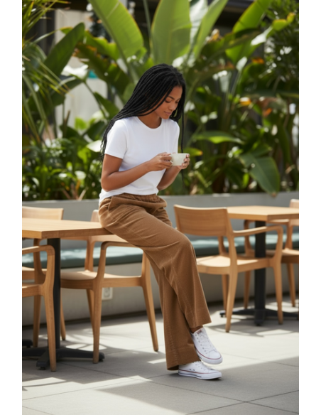 Pantalon Jimmy velours coconut Hod-Paris